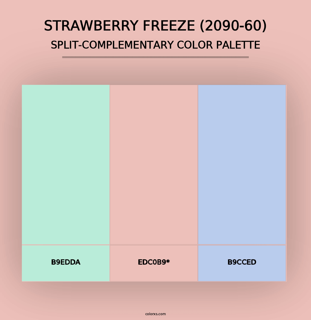 Strawberry Freeze (2090-60) - Split-Complementary Color Palette