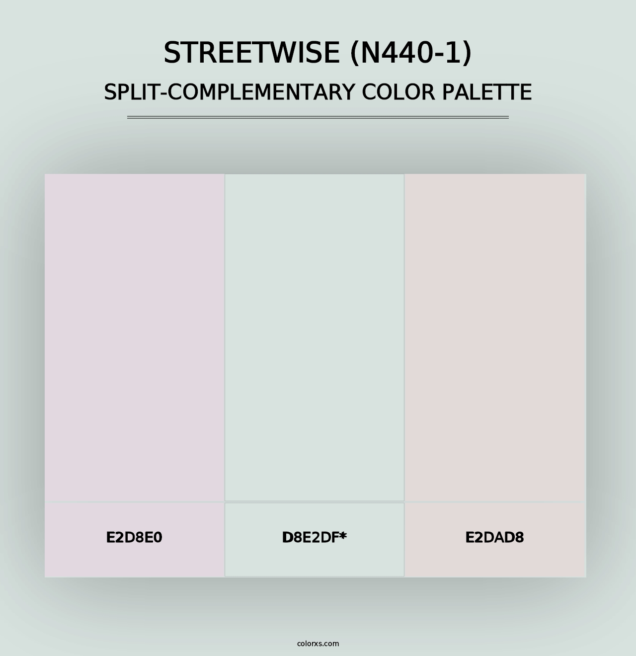 Streetwise (N440-1) - Split-Complementary Color Palette