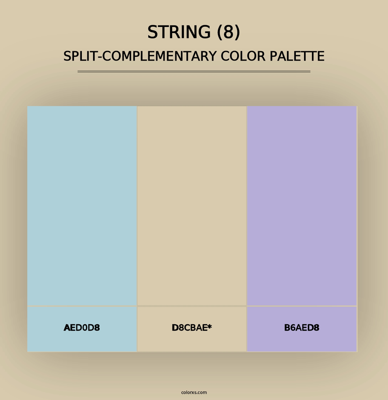 String (8) - Split-Complementary Color Palette