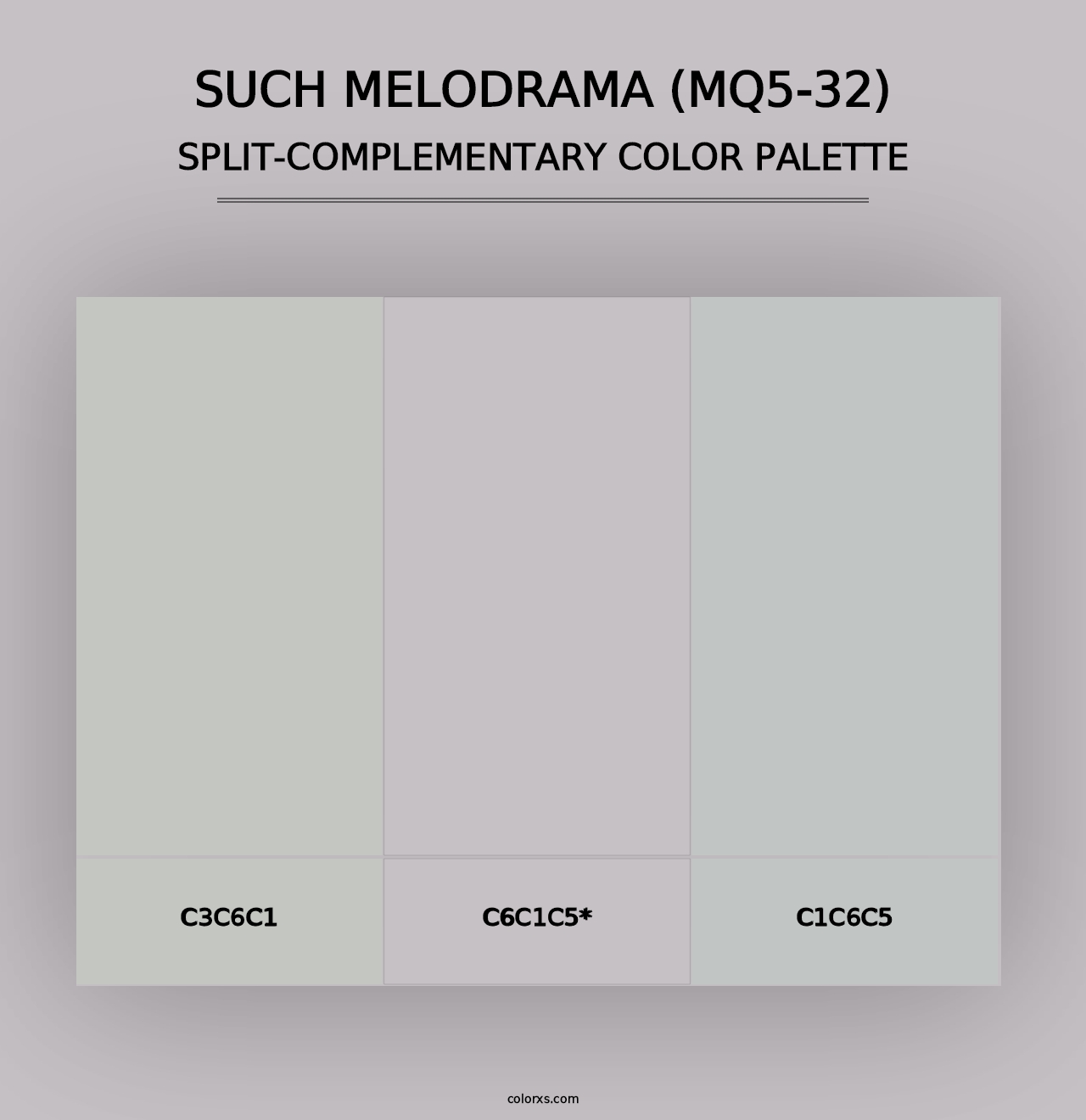 Such Melodrama (MQ5-32) - Split-Complementary Color Palette