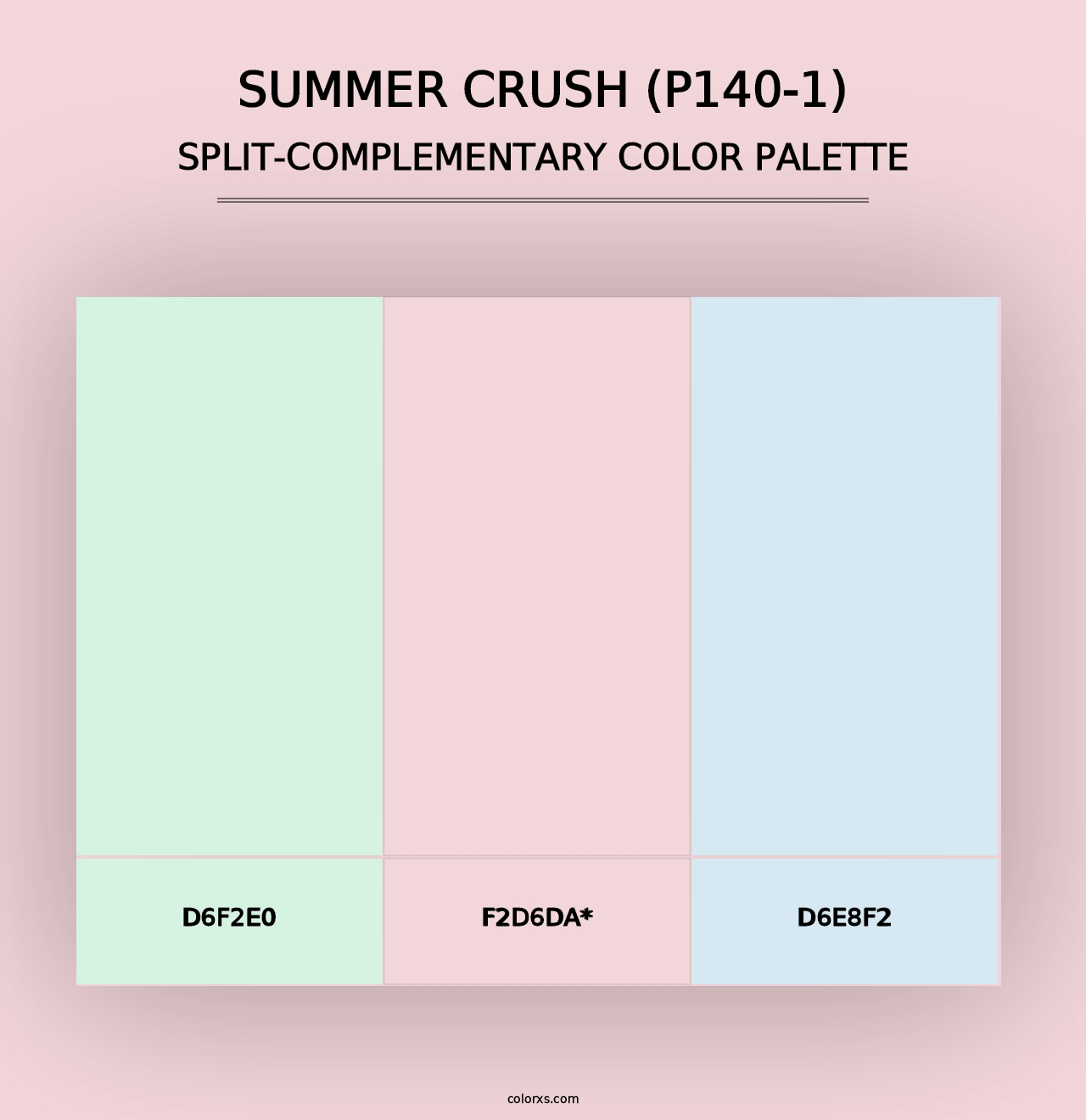 Summer Crush (P140-1) - Split-Complementary Color Palette