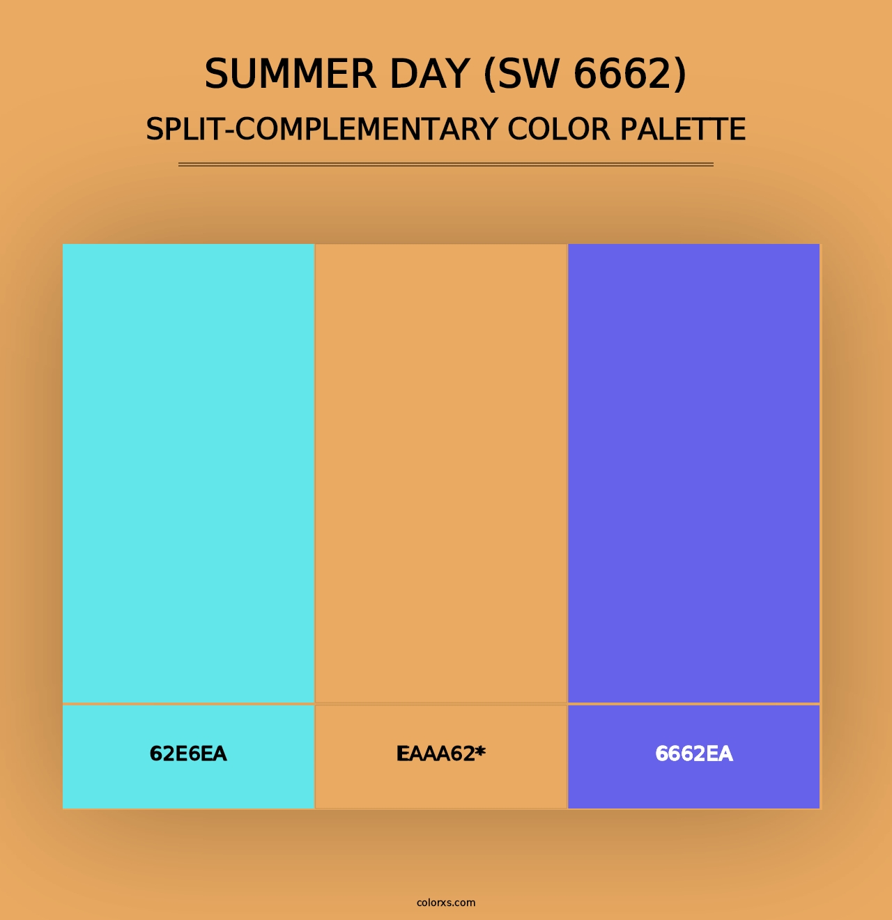 Summer Day (SW 6662) - Split-Complementary Color Palette