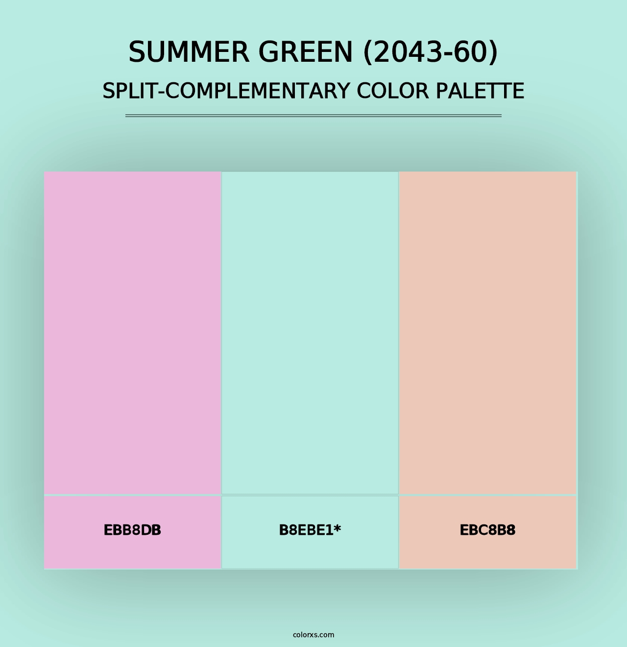 Summer Green (2043-60) - Split-Complementary Color Palette