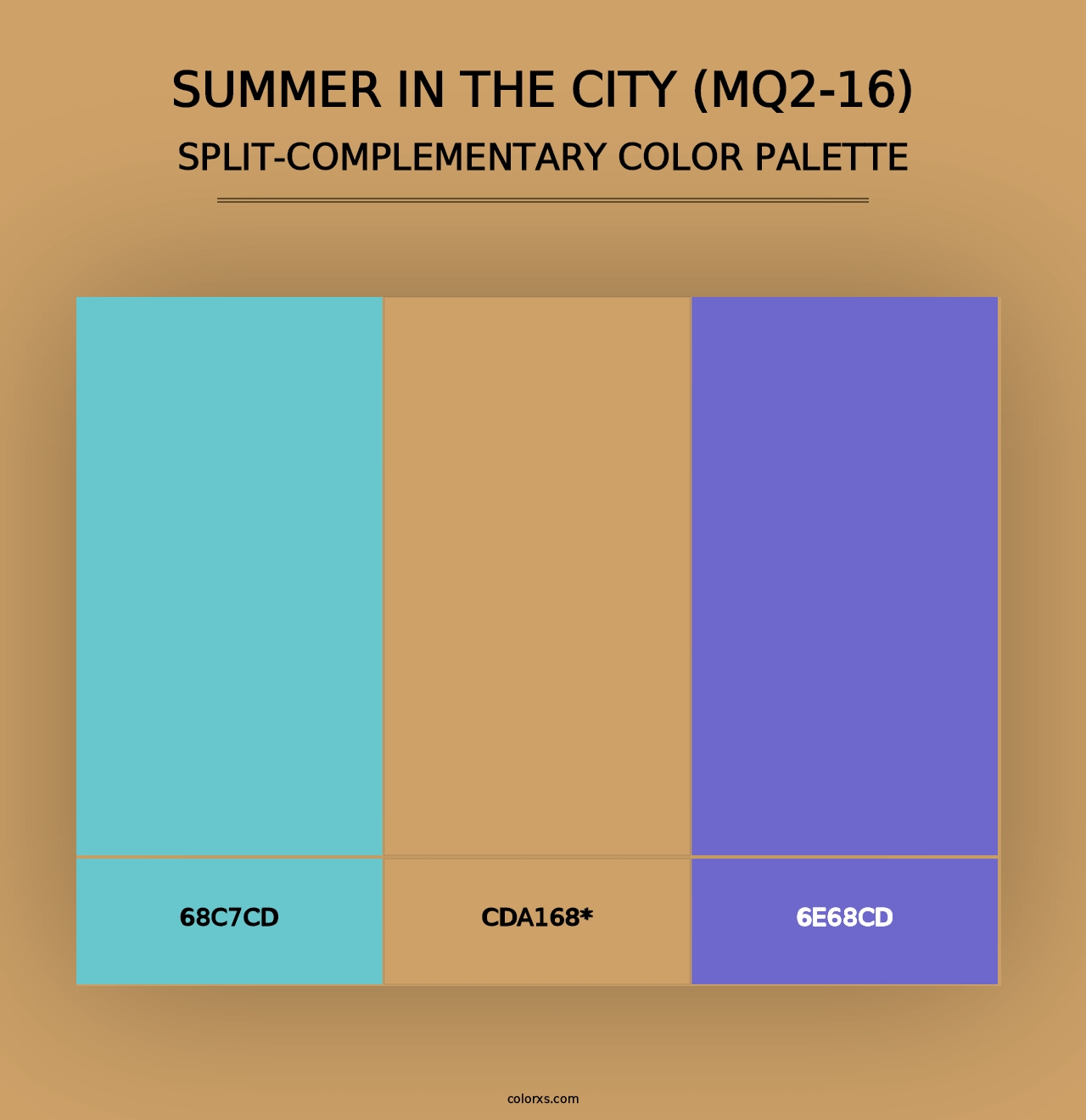 Summer In The City (MQ2-16) - Split-Complementary Color Palette