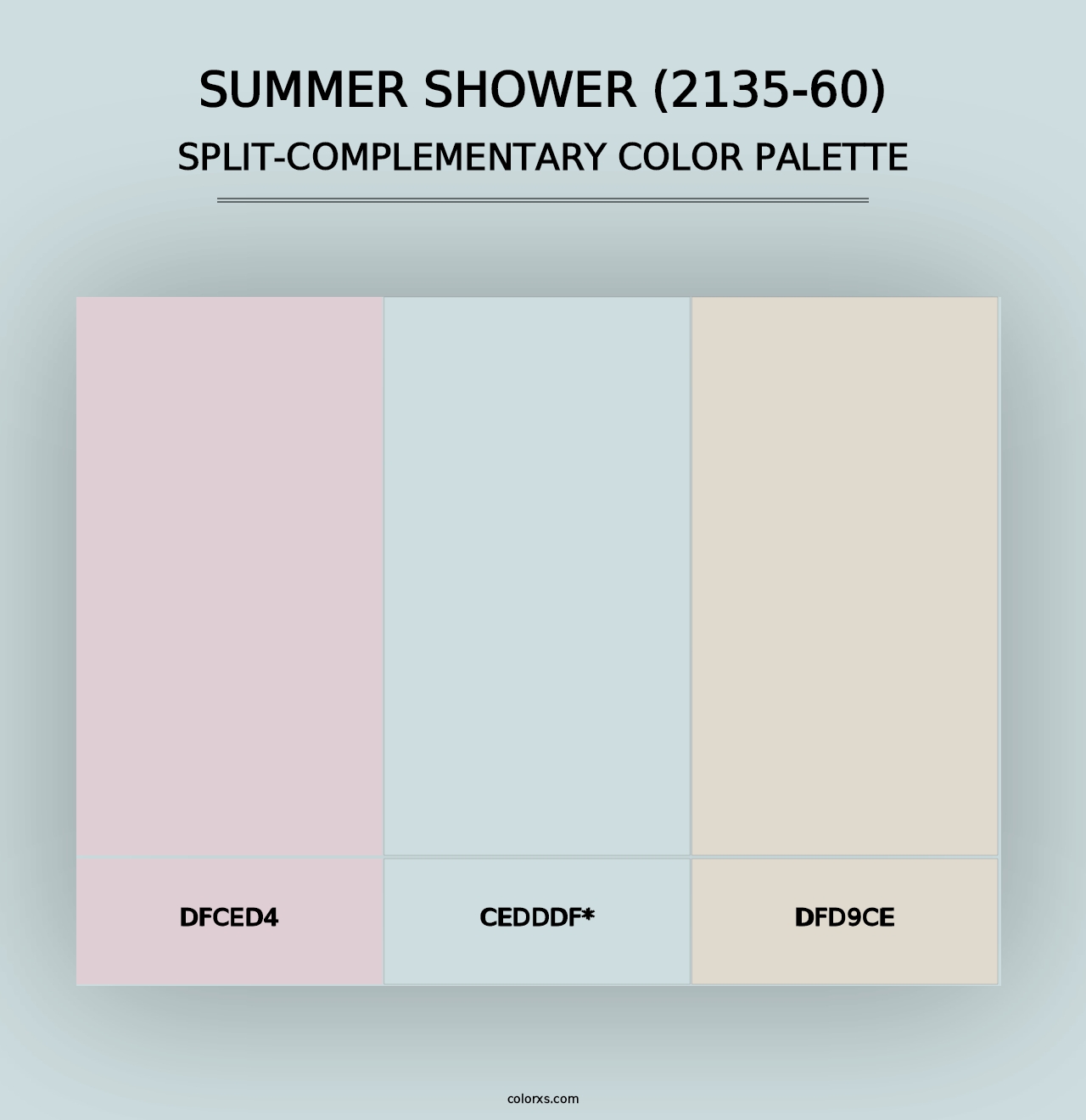 Summer Shower (2135-60) - Split-Complementary Color Palette