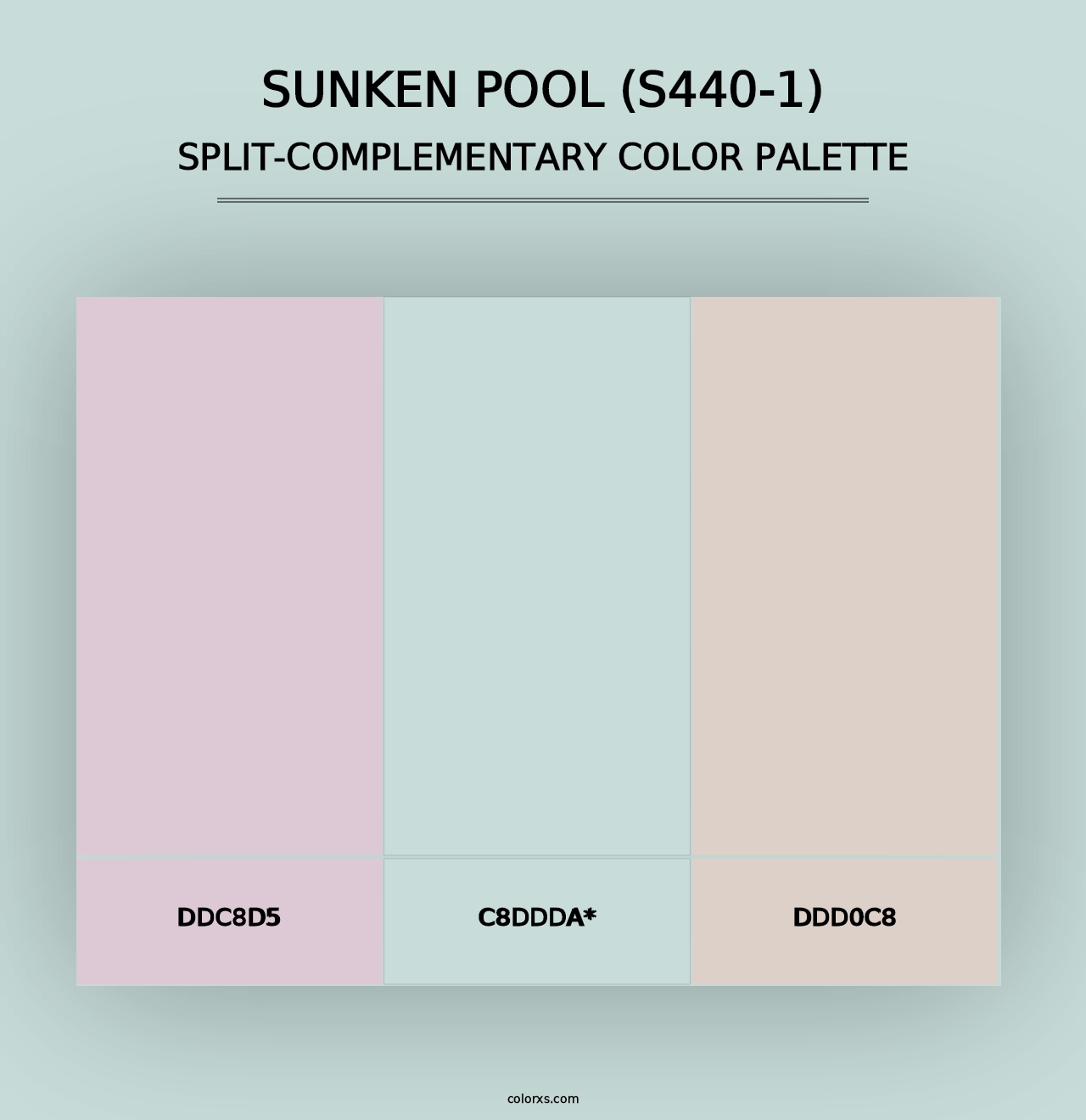 Sunken Pool (S440-1) - Split-Complementary Color Palette