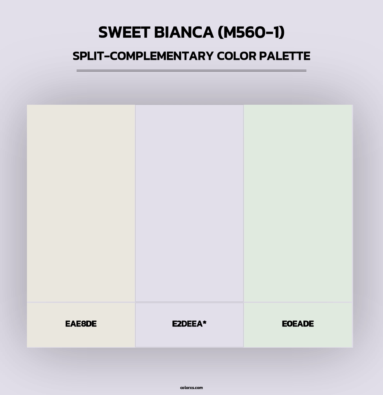 Sweet Bianca (M560-1) - Split-Complementary Color Palette