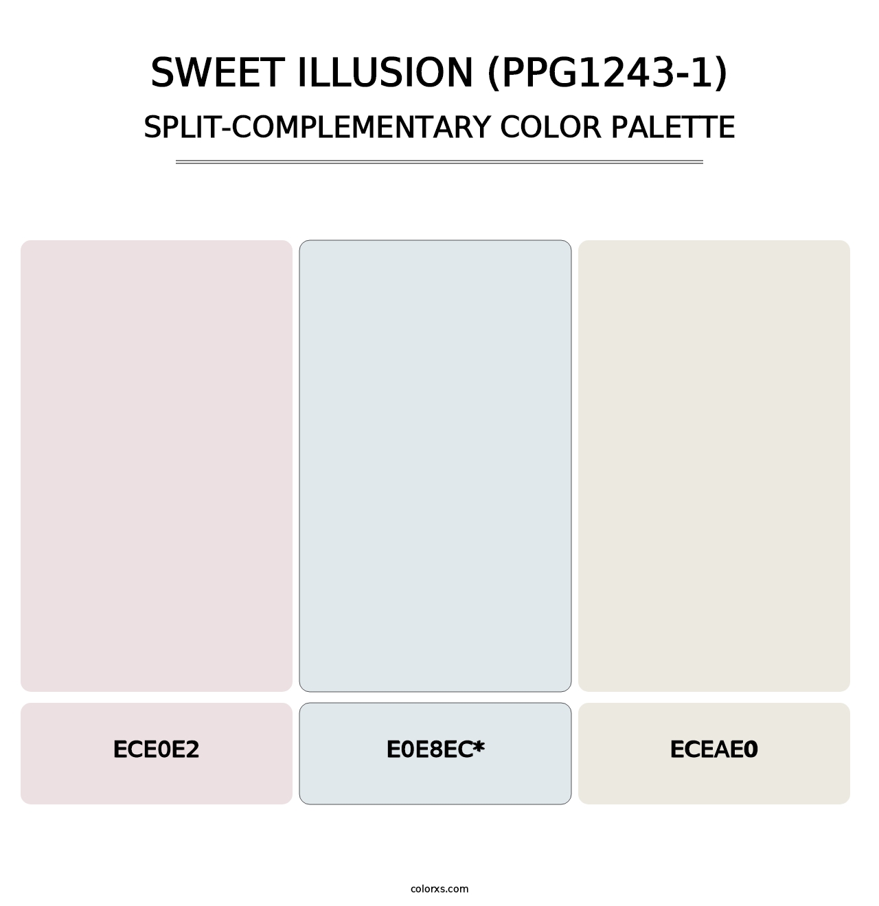 Sweet Illusion (PPG1243-1) - Split-Complementary Color Palette