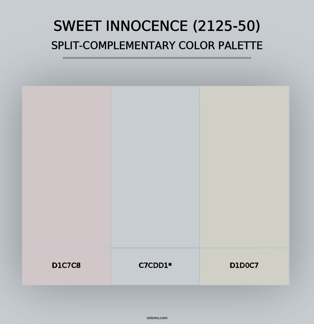 Sweet Innocence (2125-50) - Split-Complementary Color Palette