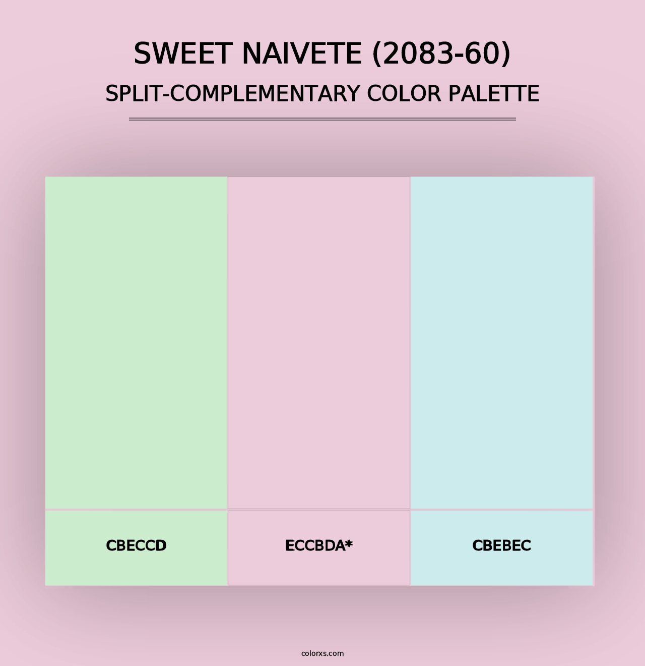 Sweet Naivete (2083-60) - Split-Complementary Color Palette