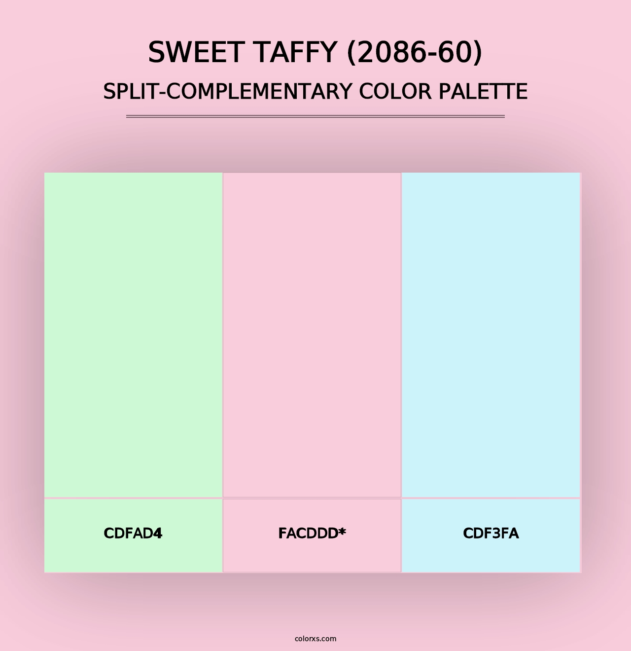 Sweet Taffy (2086-60) - Split-Complementary Color Palette