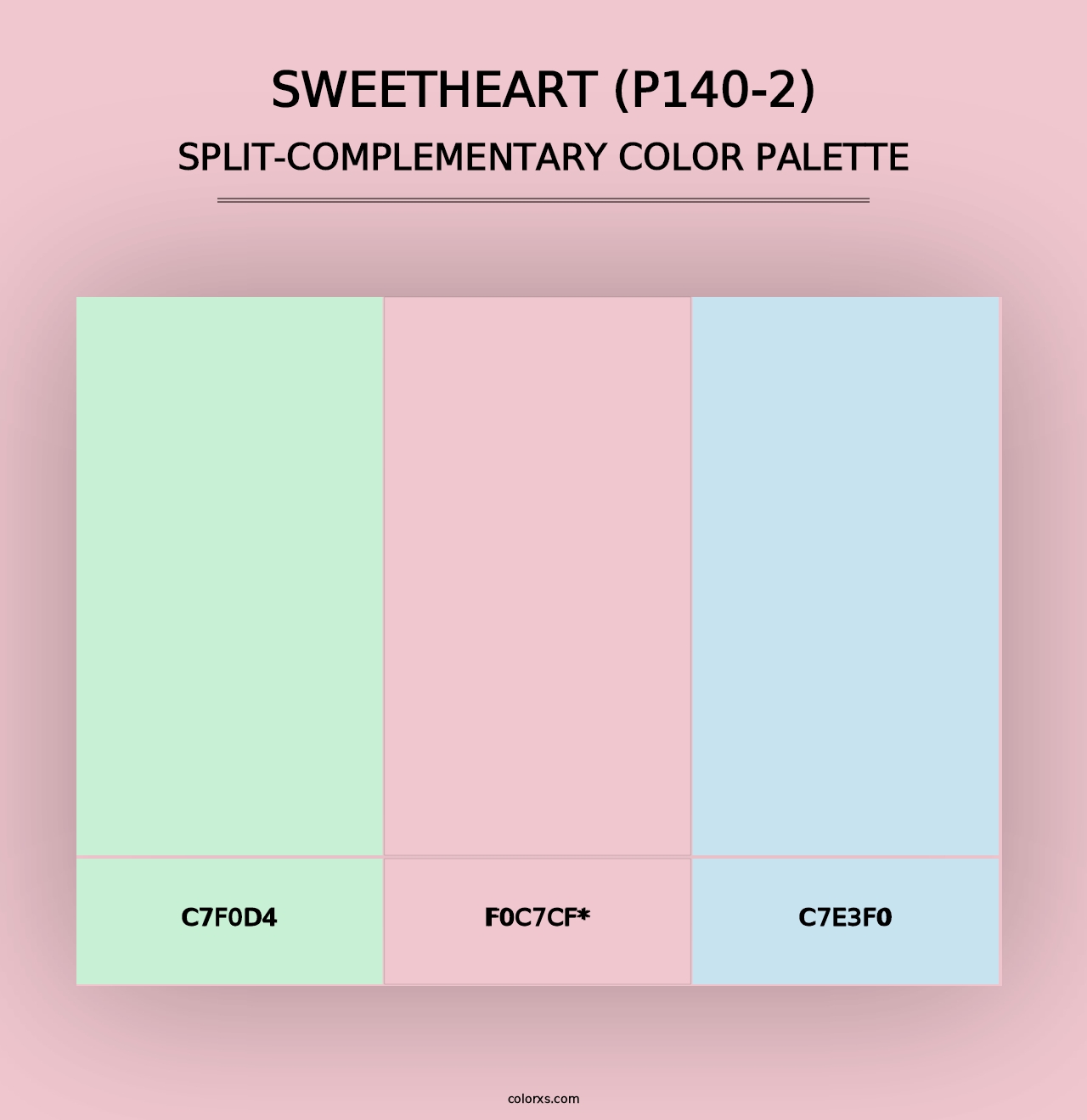 Sweetheart (P140-2) - Split-Complementary Color Palette