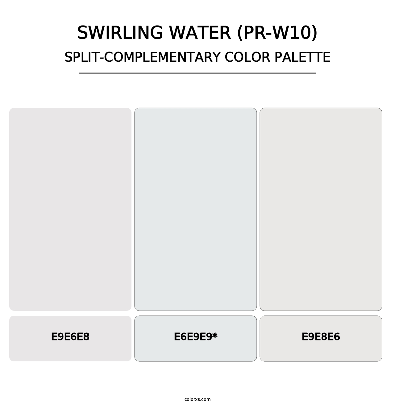 Swirling Water (PR-W10) - Split-Complementary Color Palette