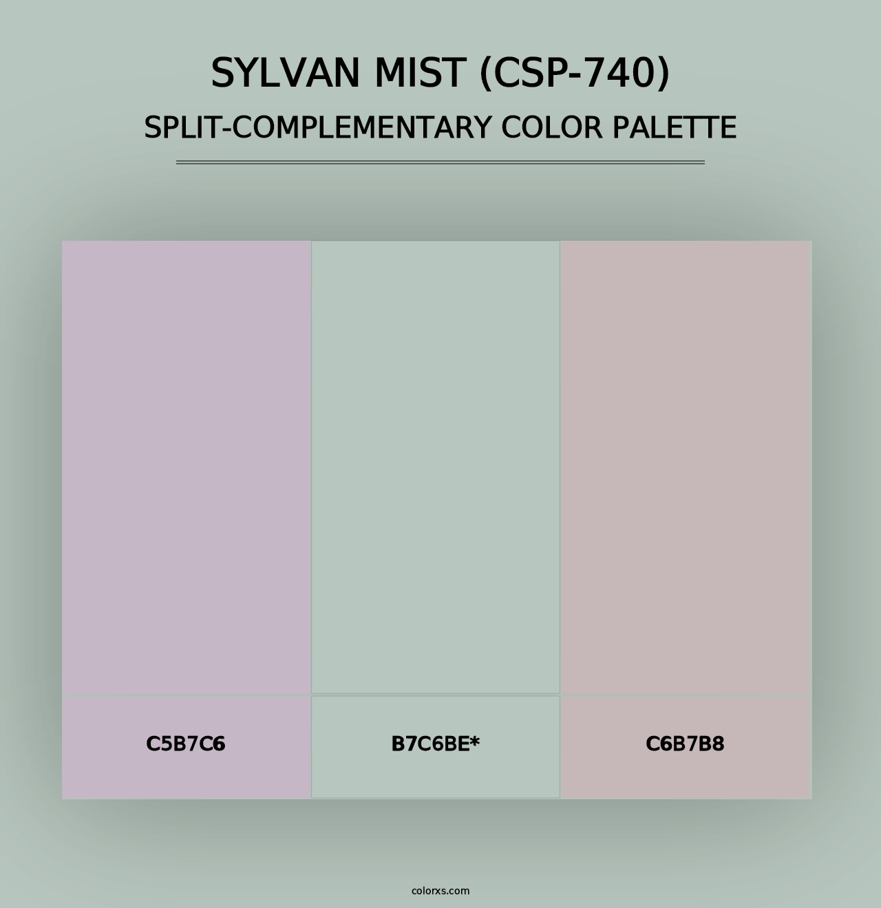 Sylvan Mist (CSP-740) - Split-Complementary Color Palette