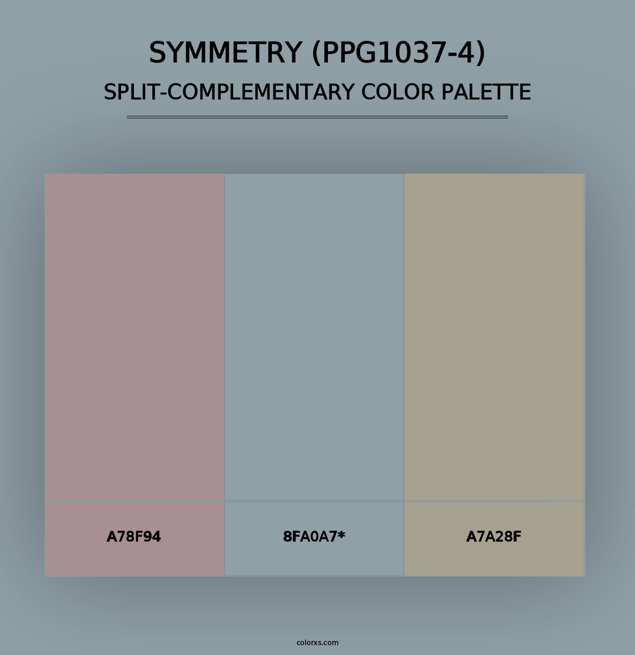 Symmetry (PPG1037-4) - Split-Complementary Color Palette