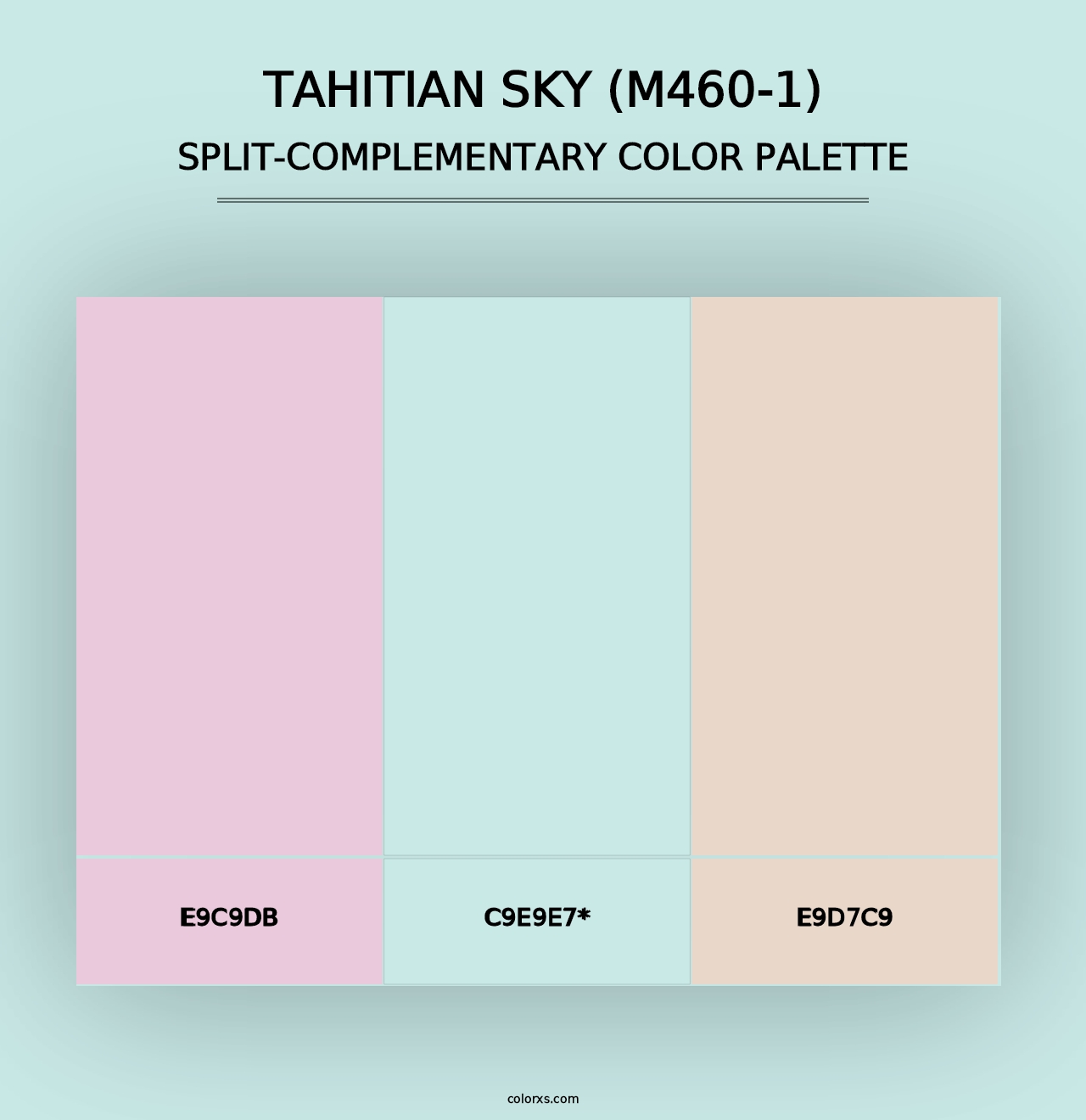 Tahitian Sky (M460-1) - Split-Complementary Color Palette