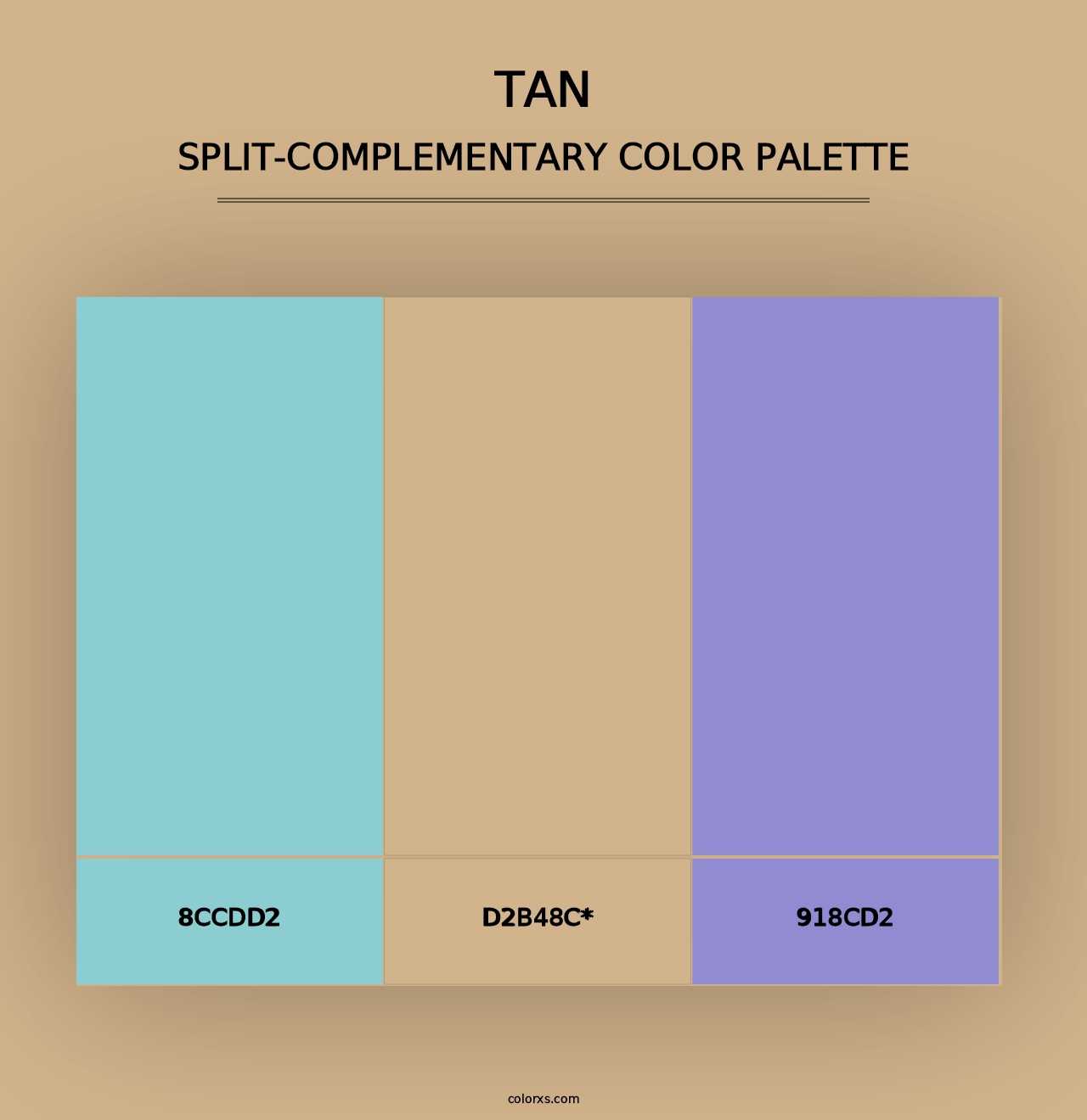 Tan - Split-Complementary Color Palette