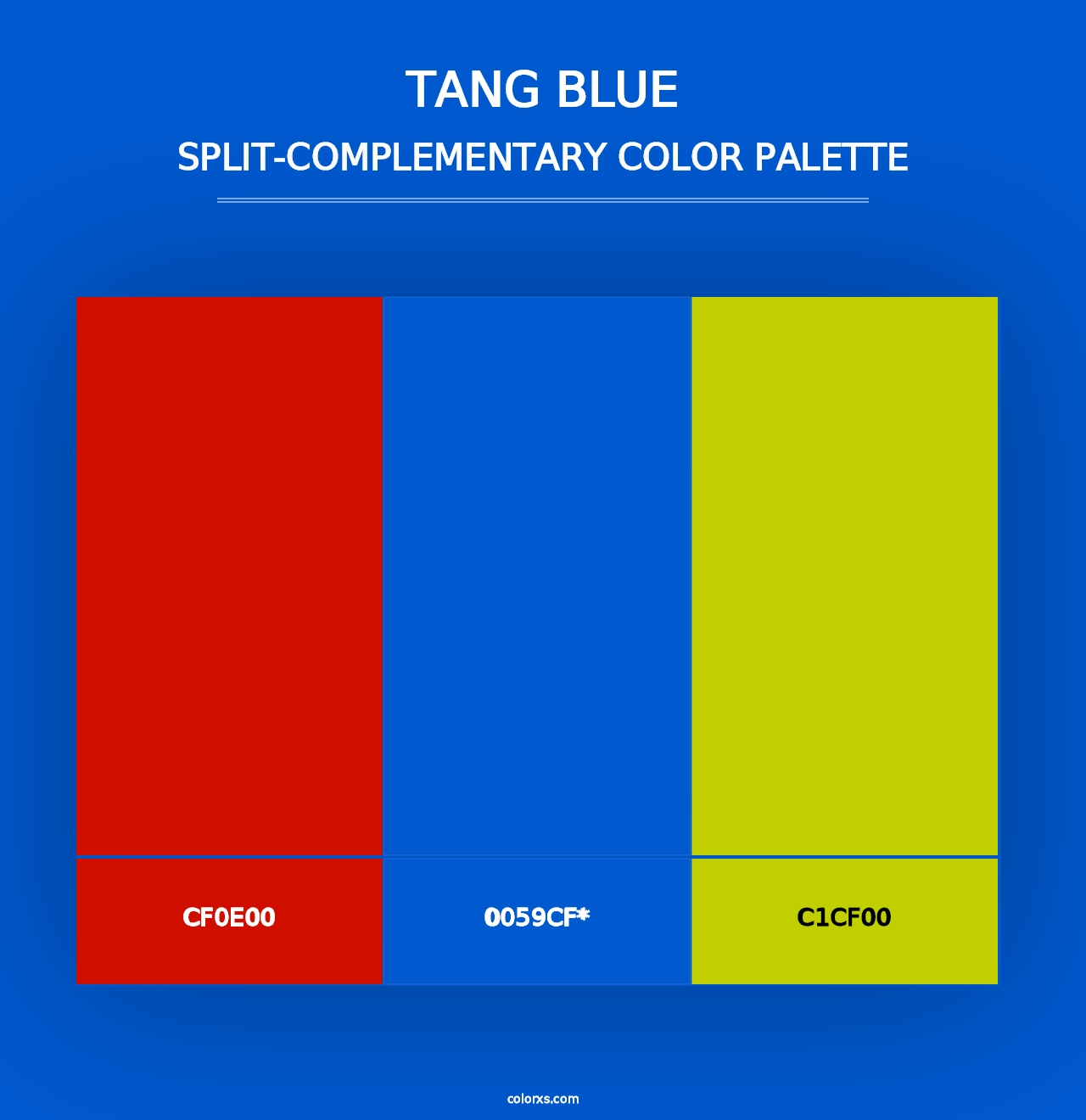 Tang Blue - Split-Complementary Color Palette