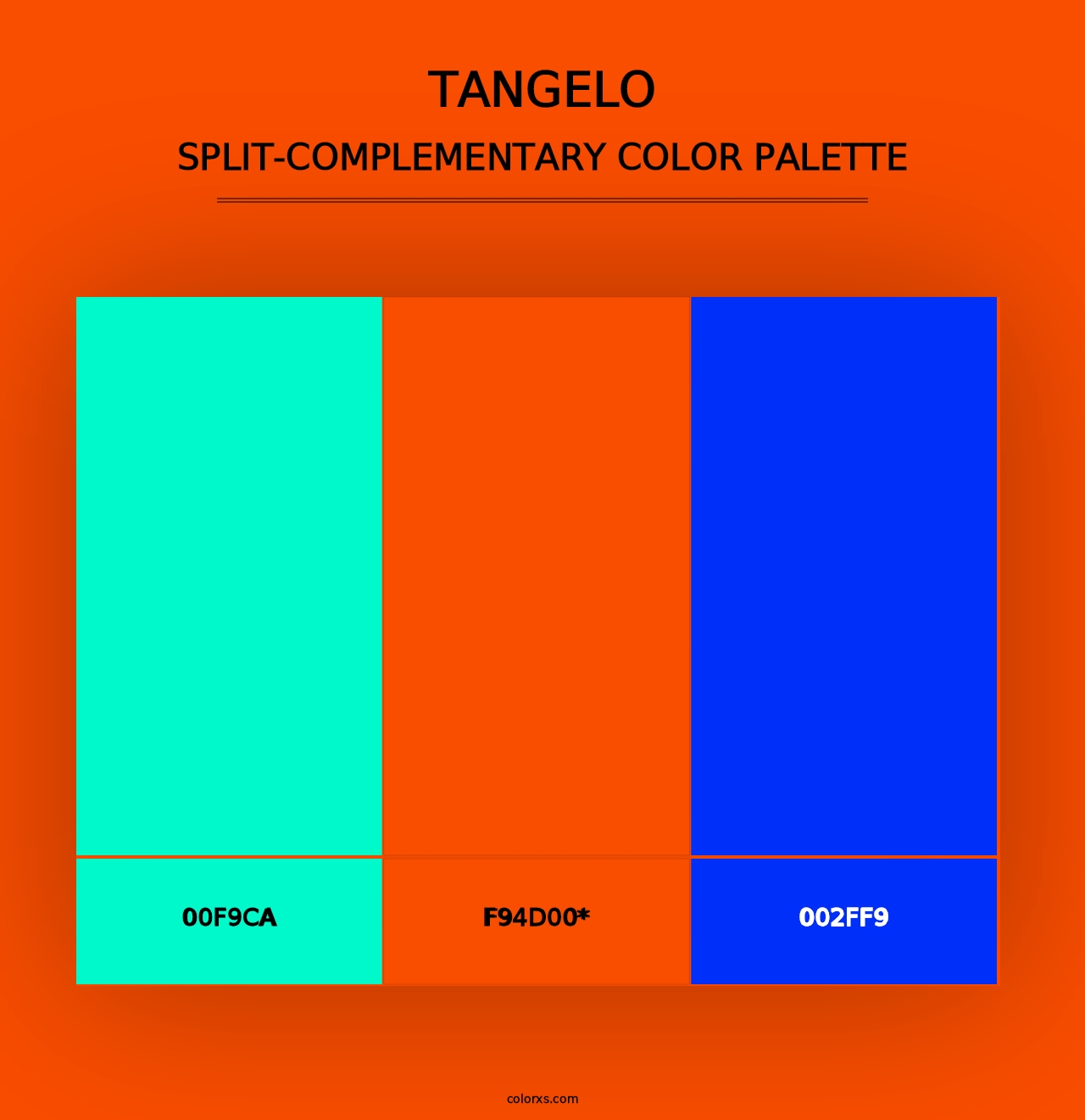 Tangelo - Split-Complementary Color Palette