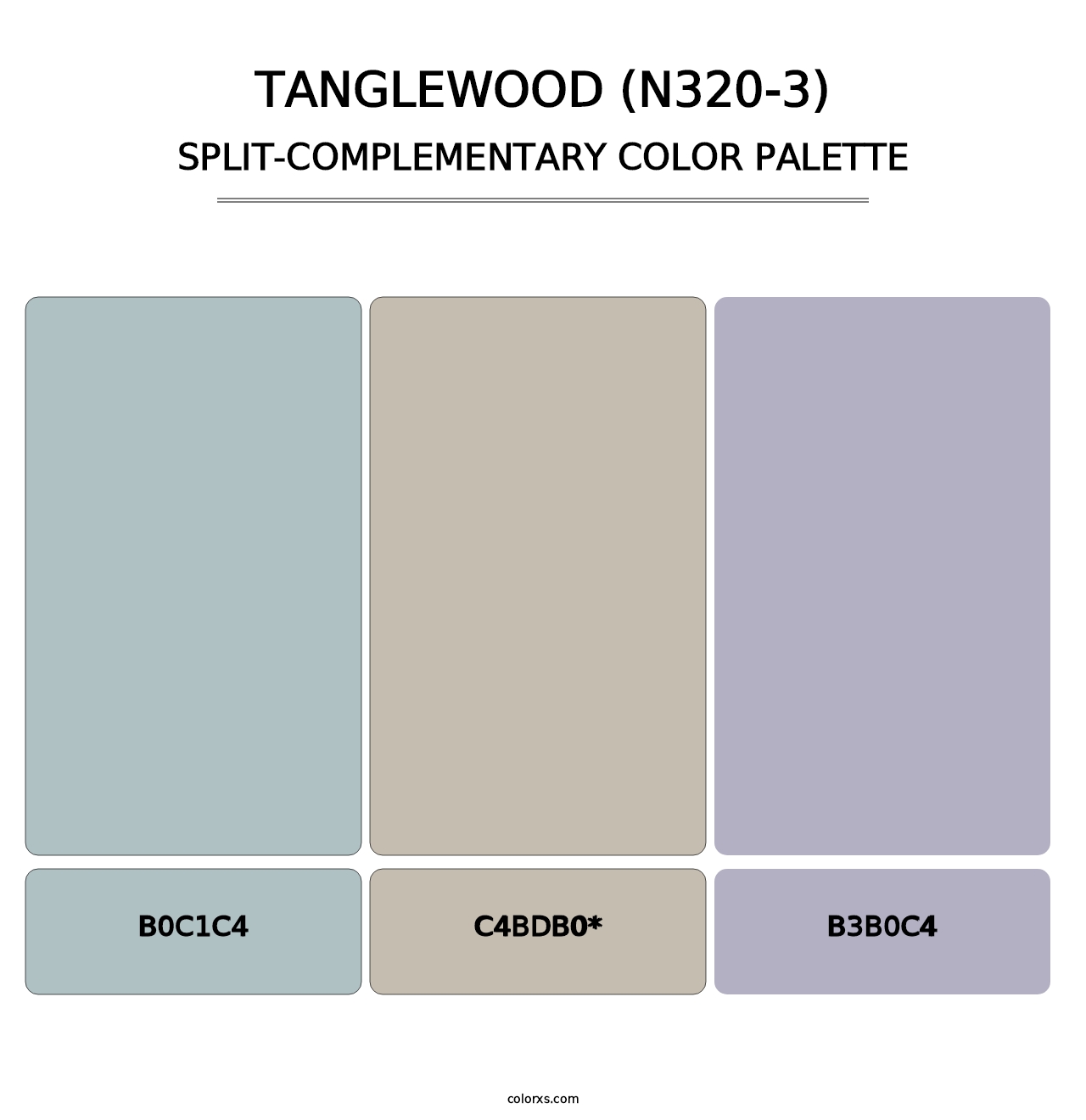 Tanglewood (N320-3) - Split-Complementary Color Palette