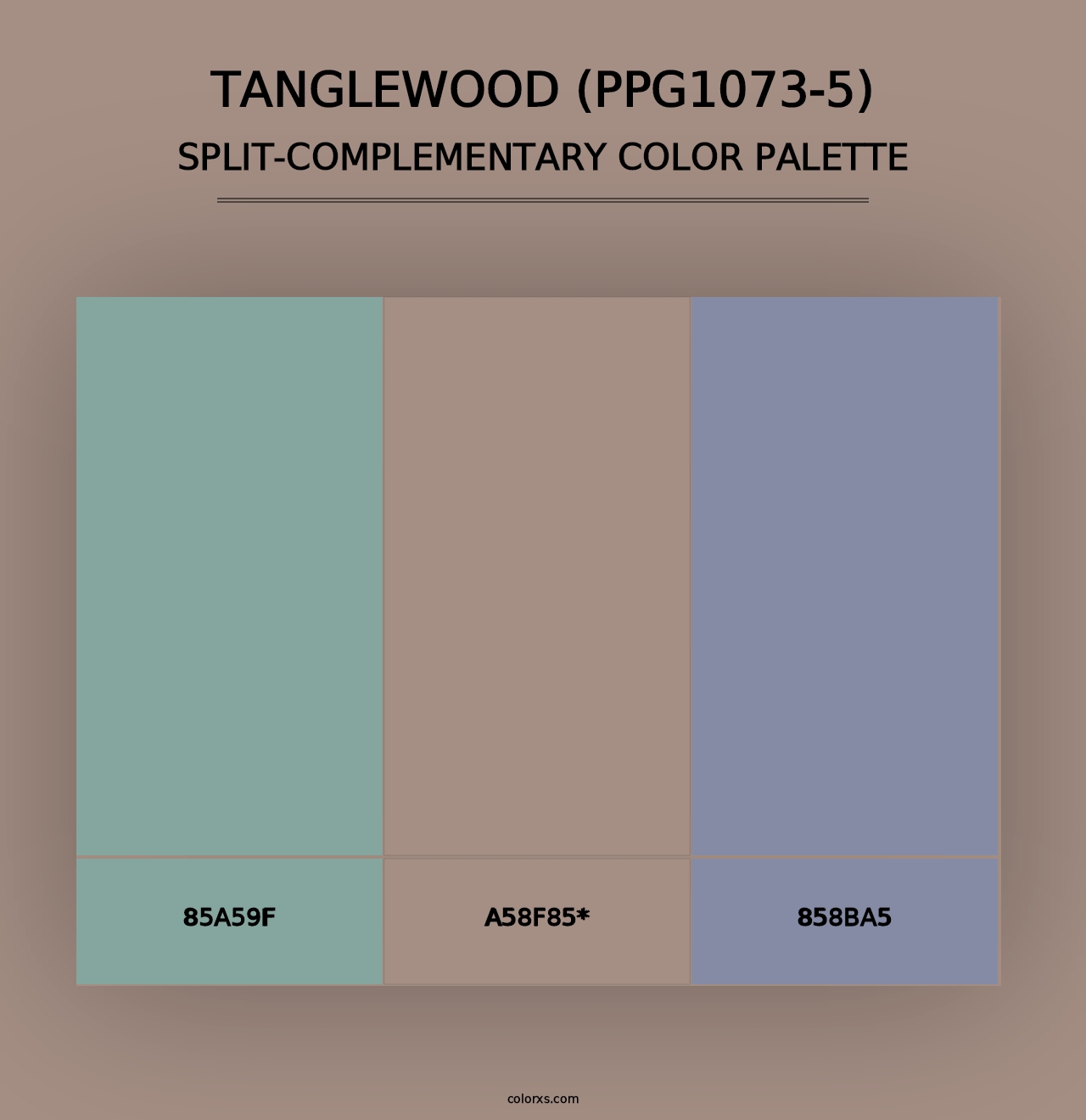 Tanglewood (PPG1073-5) - Split-Complementary Color Palette