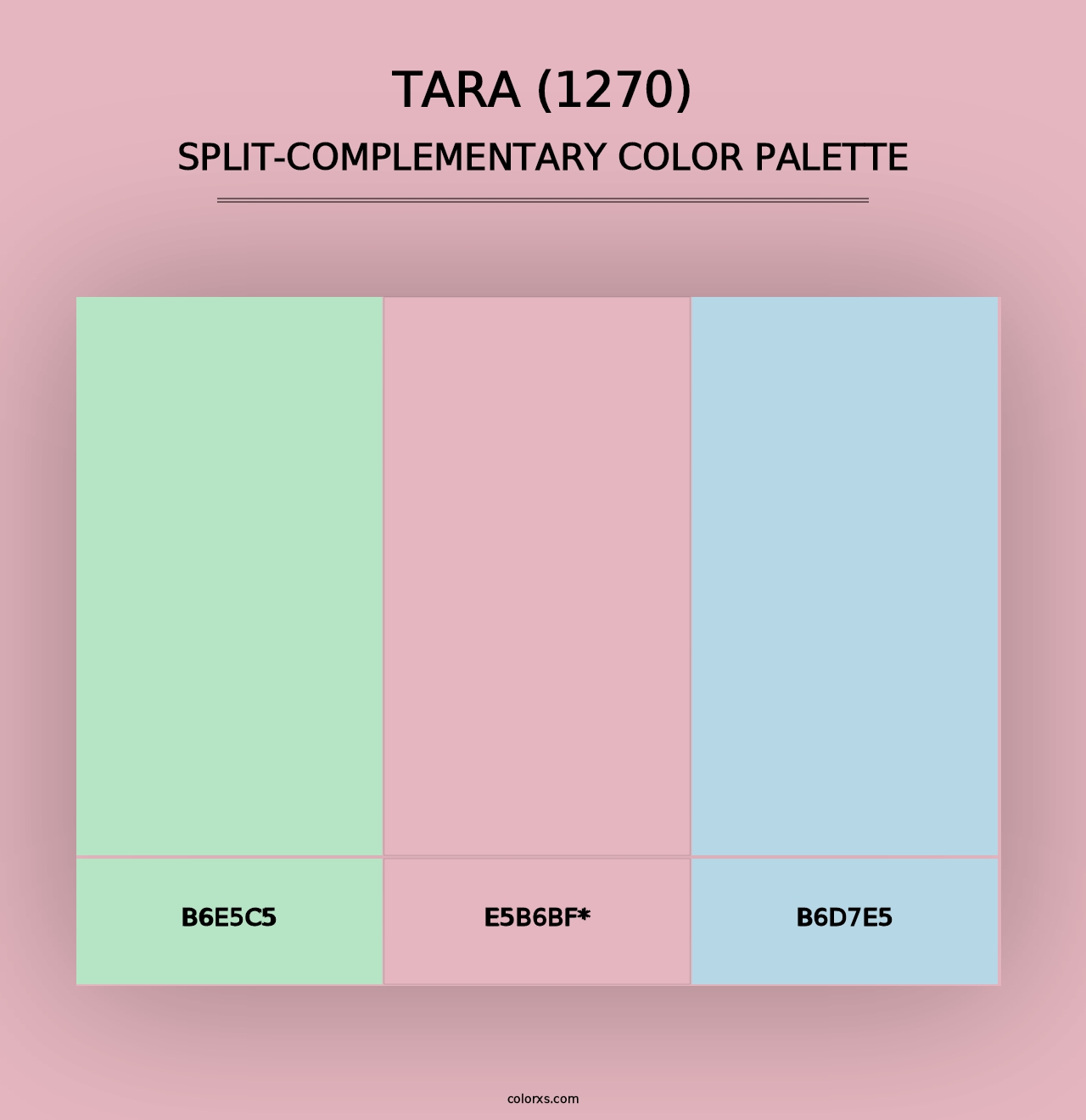 Tara (1270) - Split-Complementary Color Palette