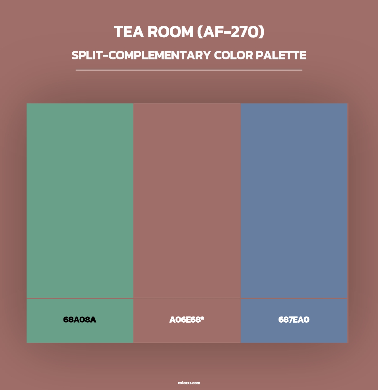 Tea Room (AF-270) - Split-Complementary Color Palette