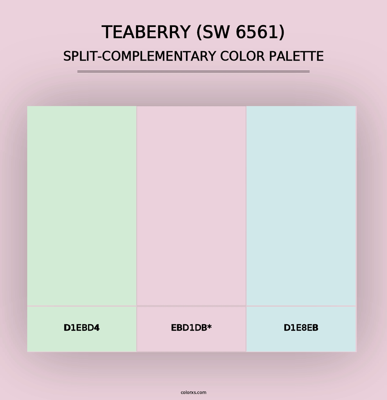 Teaberry (SW 6561) - Split-Complementary Color Palette