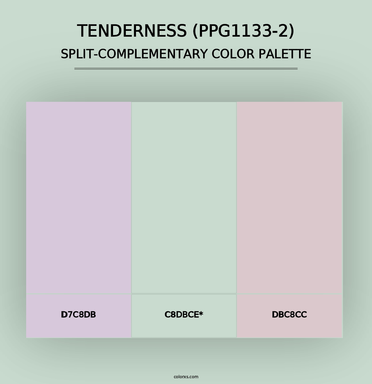 Tenderness (PPG1133-2) - Split-Complementary Color Palette