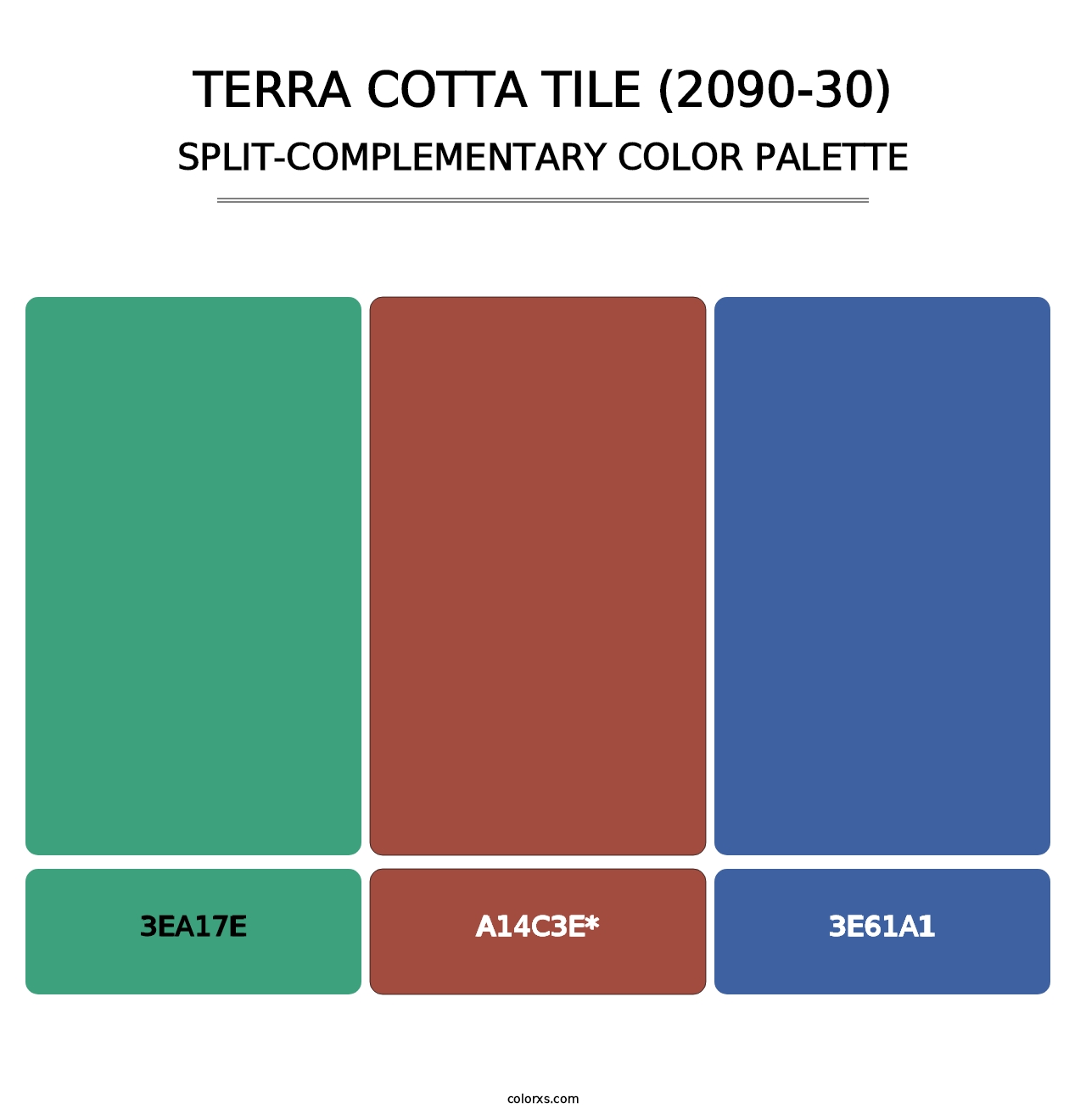 Terra Cotta Tile (2090-30) - Split-Complementary Color Palette