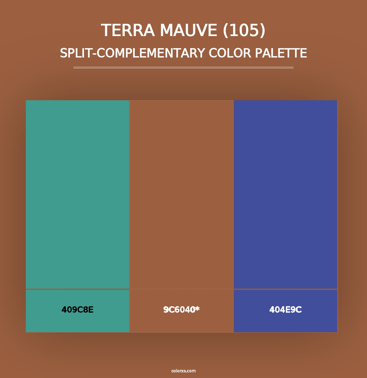 Terra Mauve (105) - Split-Complementary Color Palette