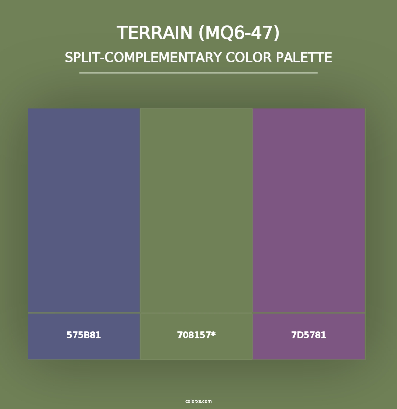 Terrain (MQ6-47) - Split-Complementary Color Palette