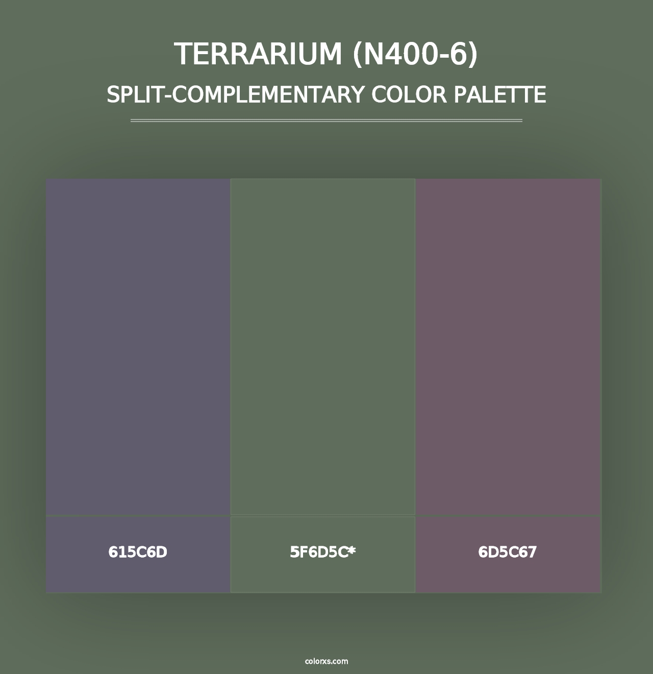 Terrarium (N400-6) - Split-Complementary Color Palette