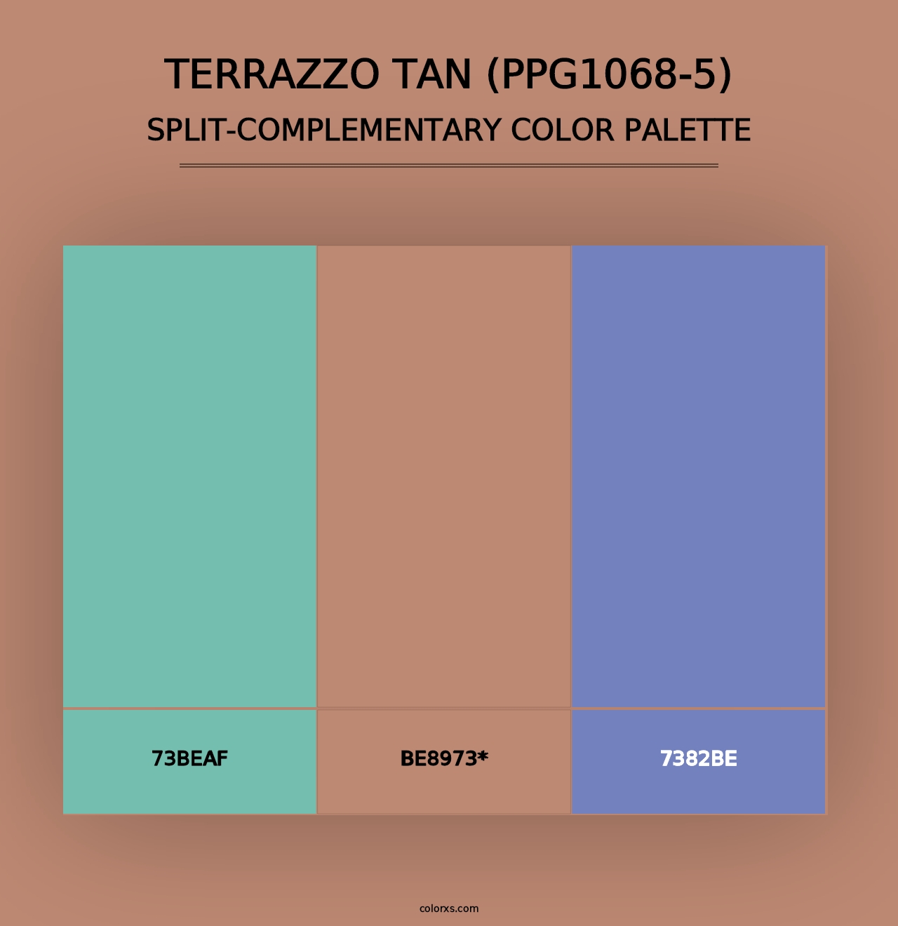 Terrazzo Tan (PPG1068-5) - Split-Complementary Color Palette