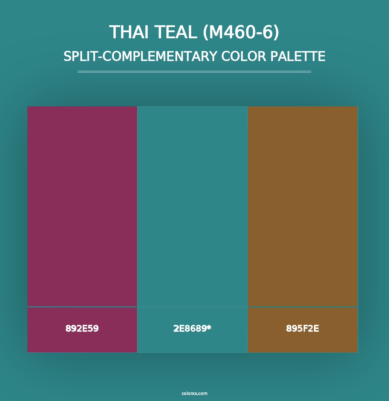 Thai Teal (M460-6) - Split-Complementary Color Palette