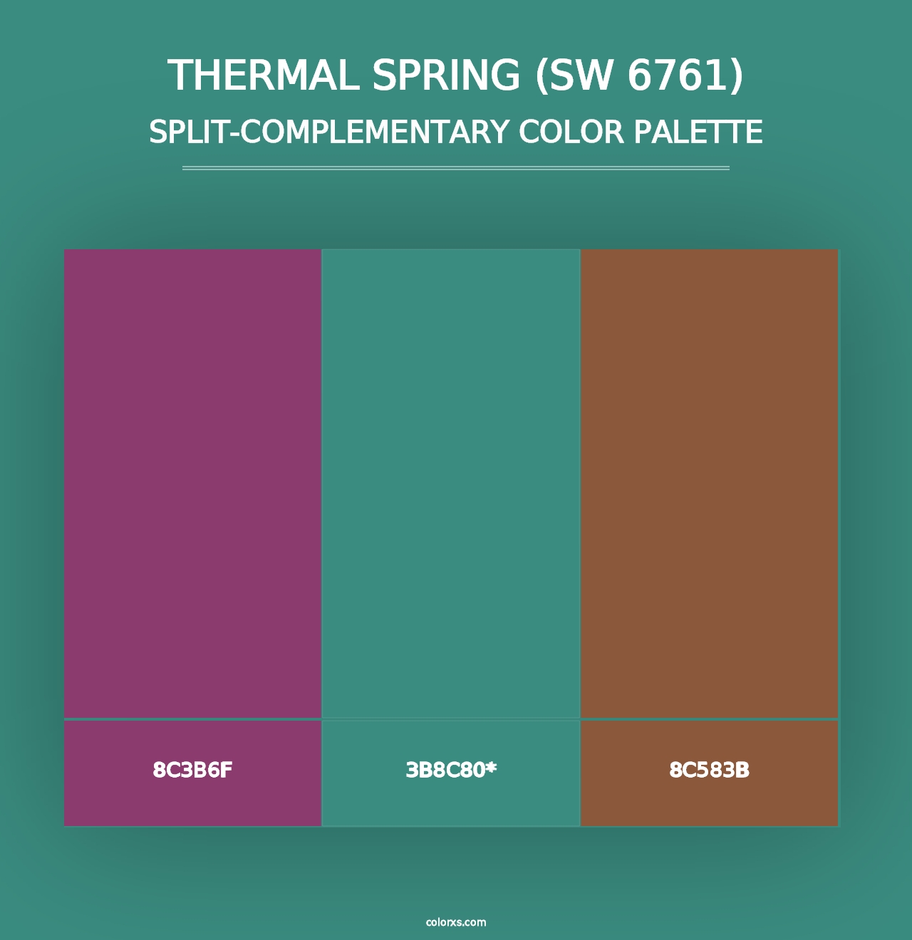 Thermal Spring (SW 6761) - Split-Complementary Color Palette