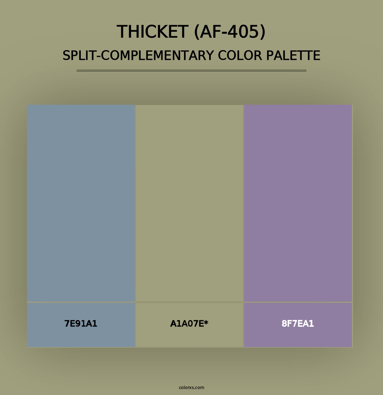 Thicket (AF-405) - Split-Complementary Color Palette