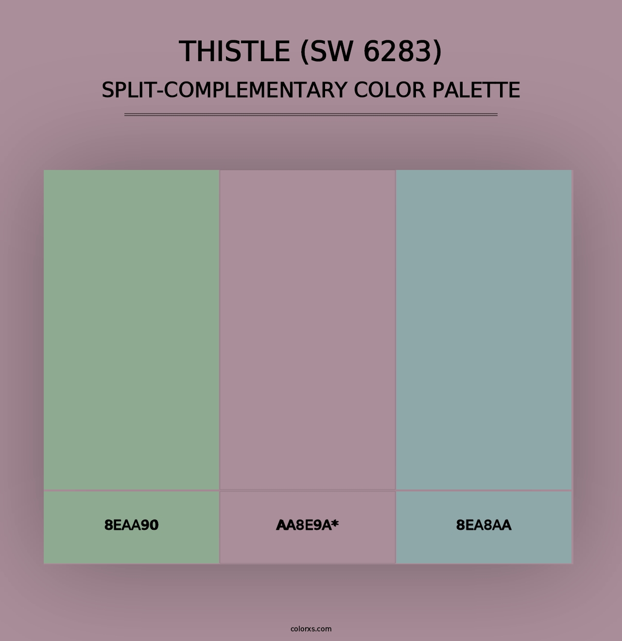 Thistle (SW 6283) - Split-Complementary Color Palette