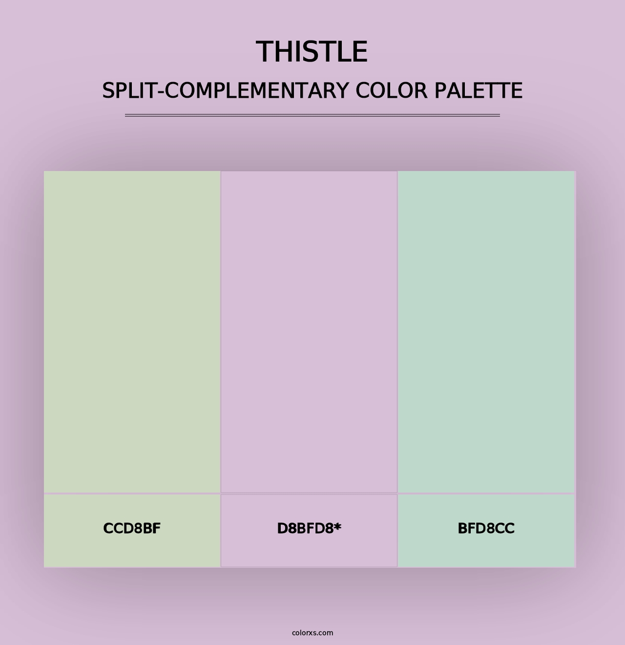 Thistle - Split-Complementary Color Palette