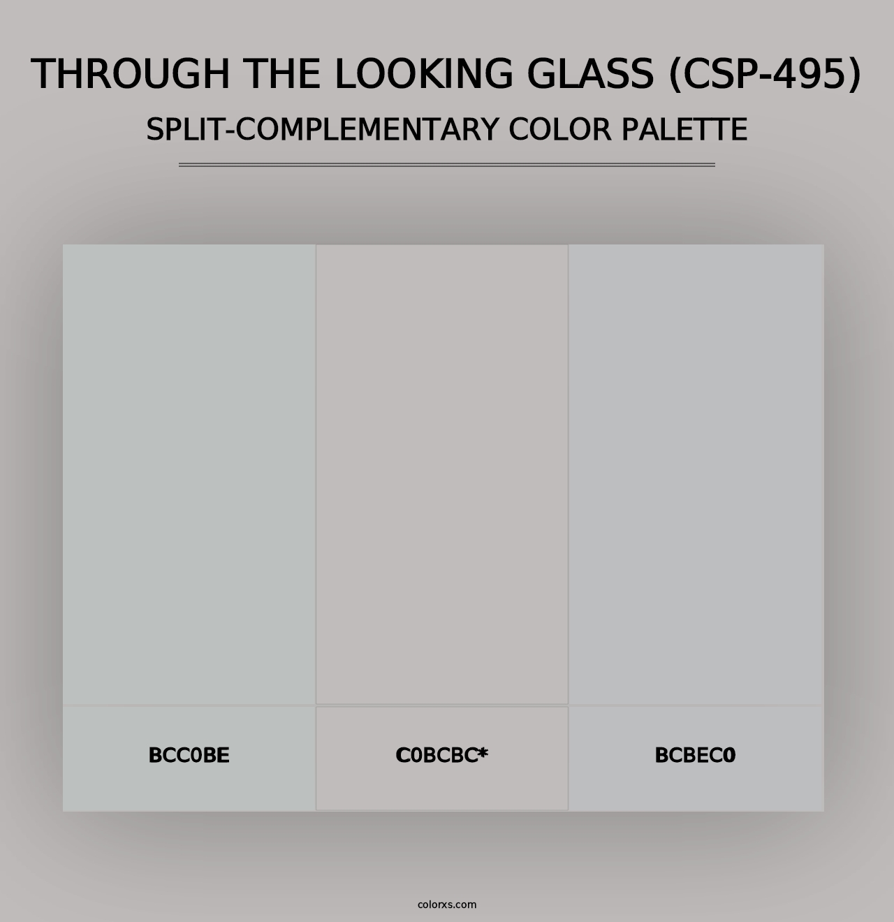 Through the Looking Glass (CSP-495) - Split-Complementary Color Palette