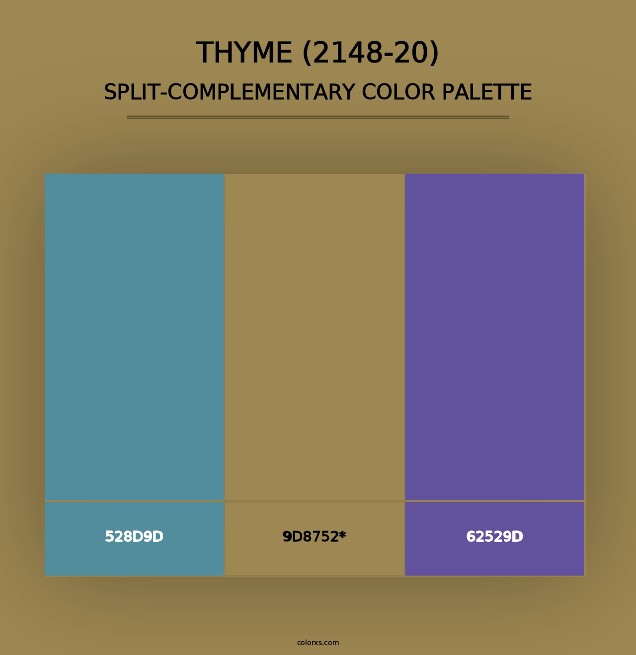 Thyme (2148-20) - Split-Complementary Color Palette