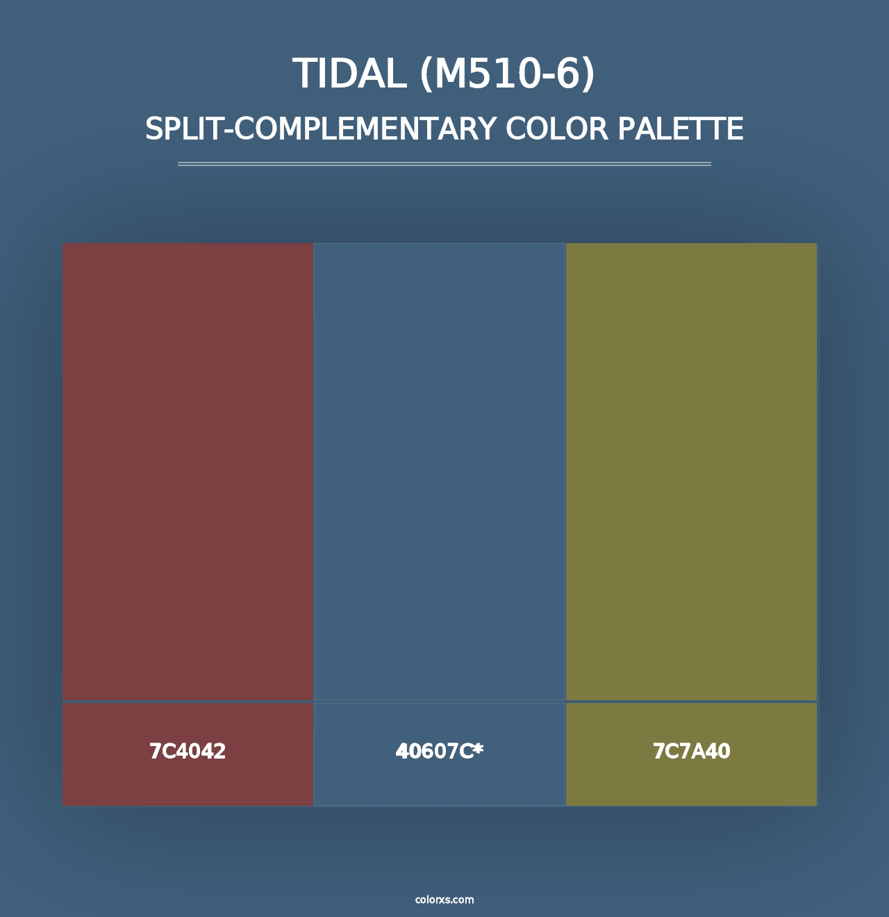 Tidal (M510-6) - Split-Complementary Color Palette