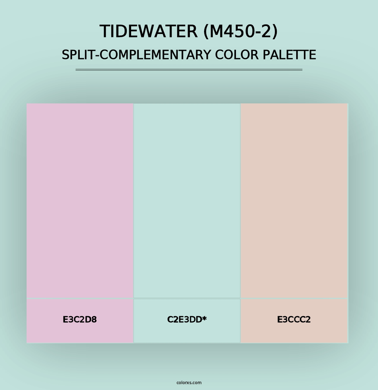 Tidewater (M450-2) - Split-Complementary Color Palette