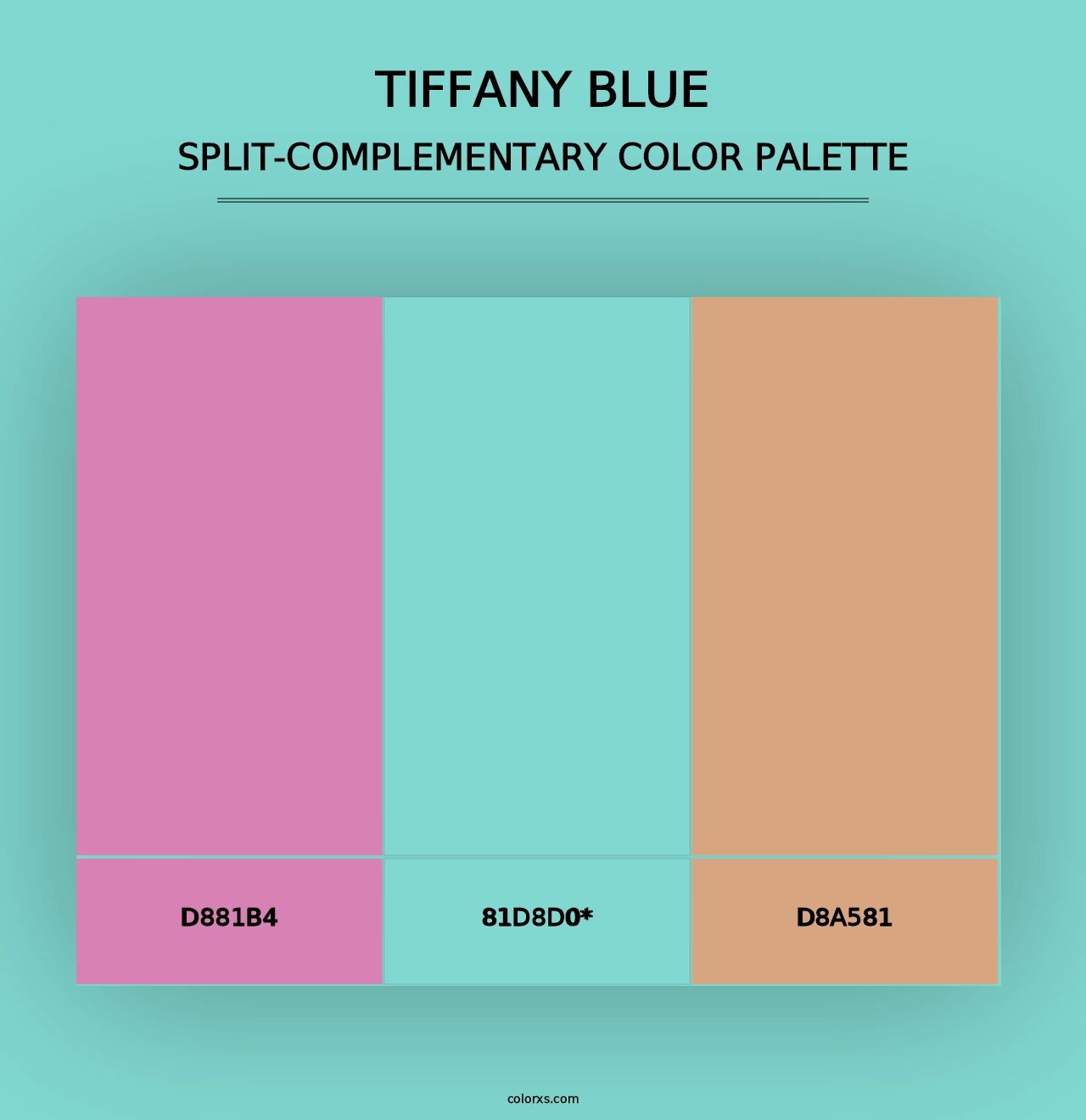 Tiffany Blue - Split-Complementary Color Palette