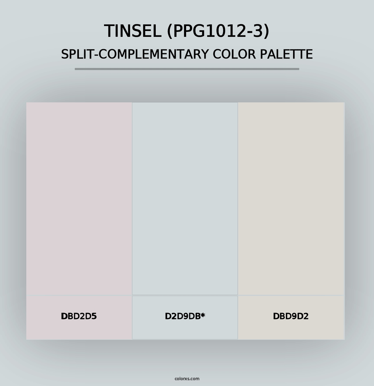 Tinsel (PPG1012-3) - Split-Complementary Color Palette