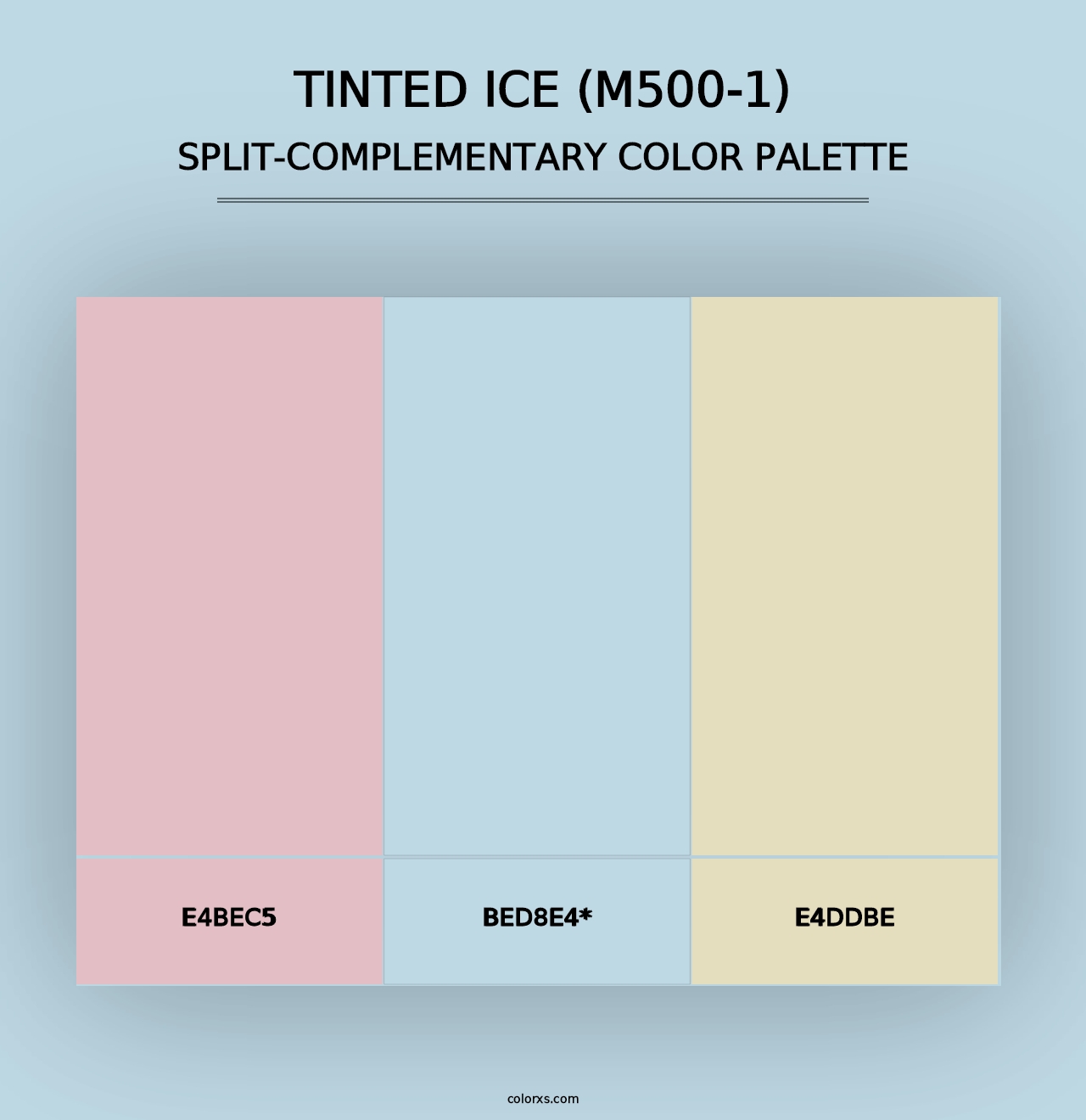 Tinted Ice (M500-1) - Split-Complementary Color Palette