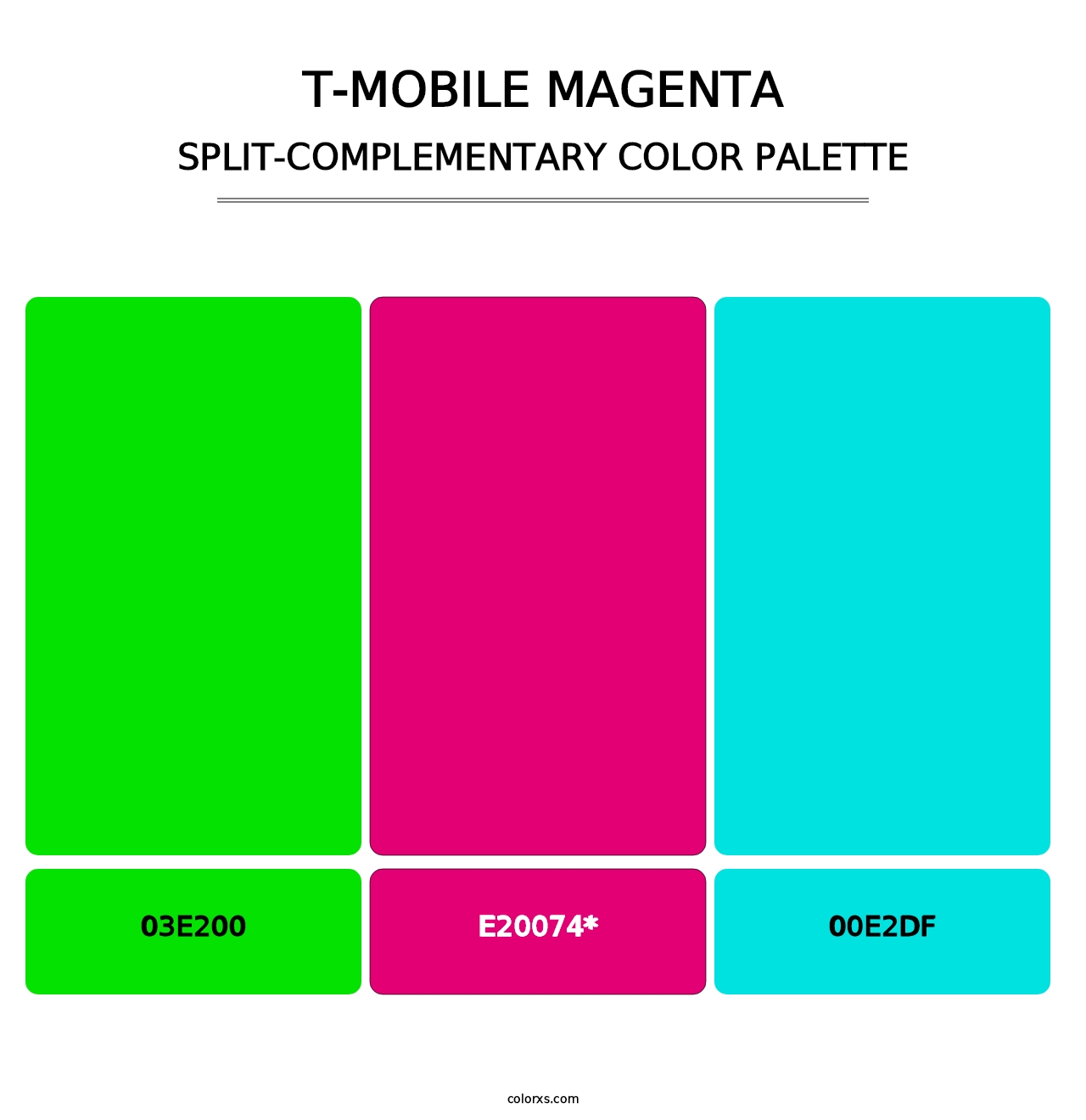 T‑Mobile Magenta - Split-Complementary Color Palette