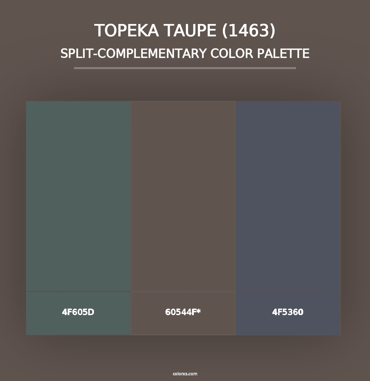 Topeka Taupe (1463) - Split-Complementary Color Palette