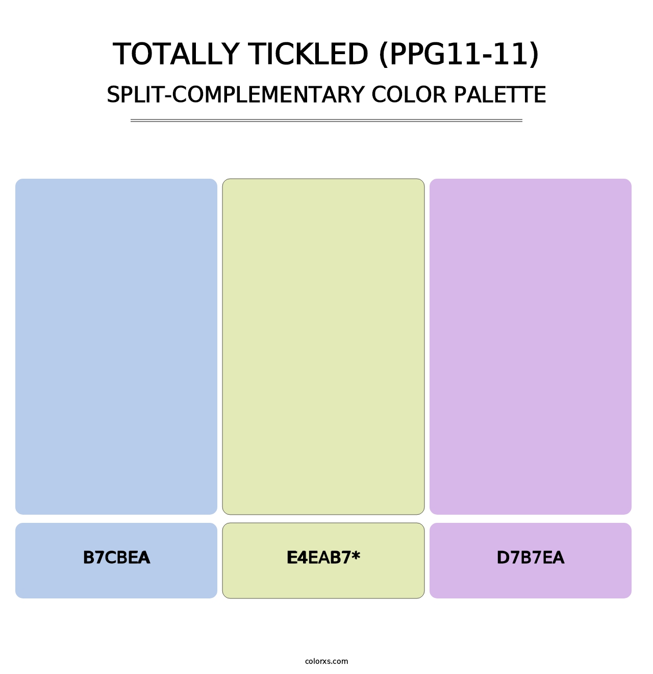 Totally Tickled (PPG11-11) - Split-Complementary Color Palette