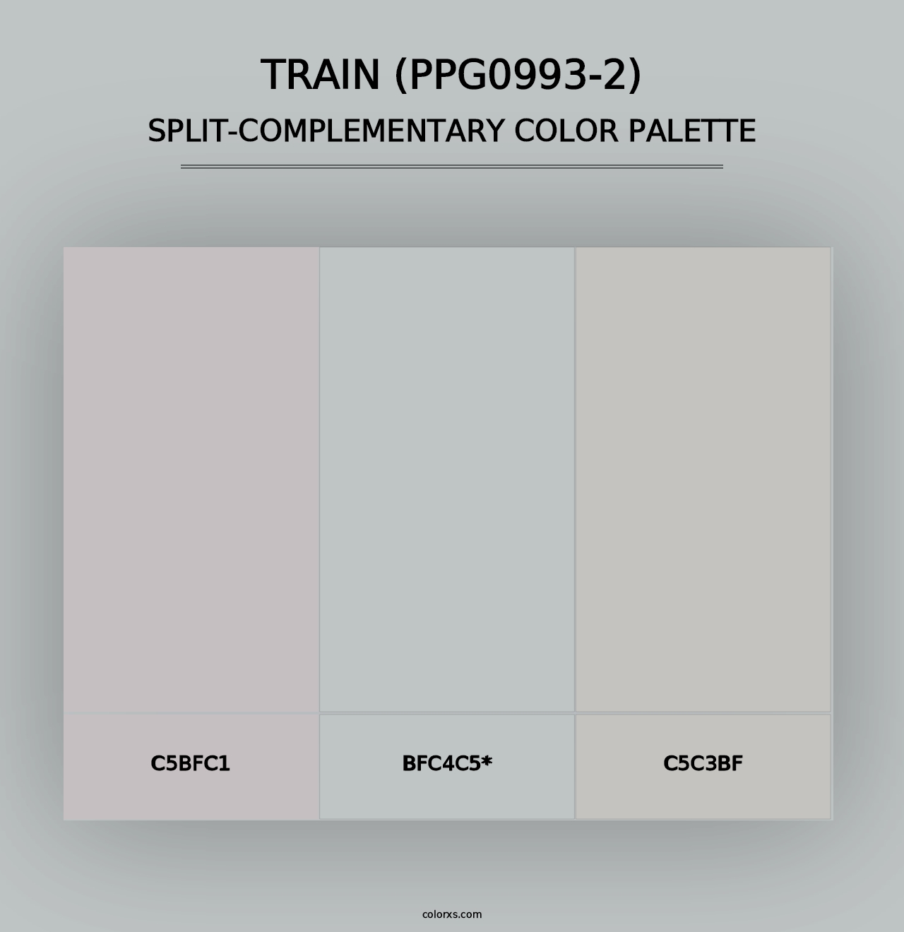 Train (PPG0993-2) - Split-Complementary Color Palette